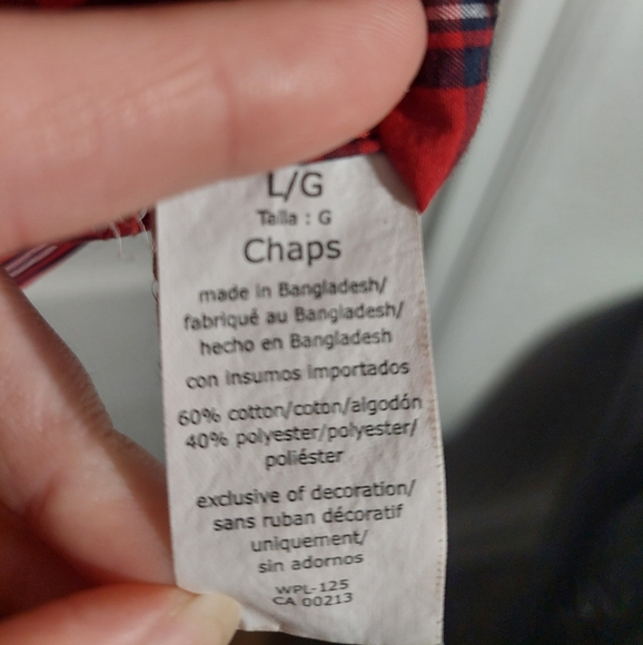 Ralph Lauren Chaps Plaid Lightweight Button Down Holiday Christmas Gift Vintage - Picture 7 of 8